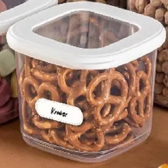 1. Vakuové víko prémiové kvality Bílá sada na skladování potravin - Odolné proti nárazu