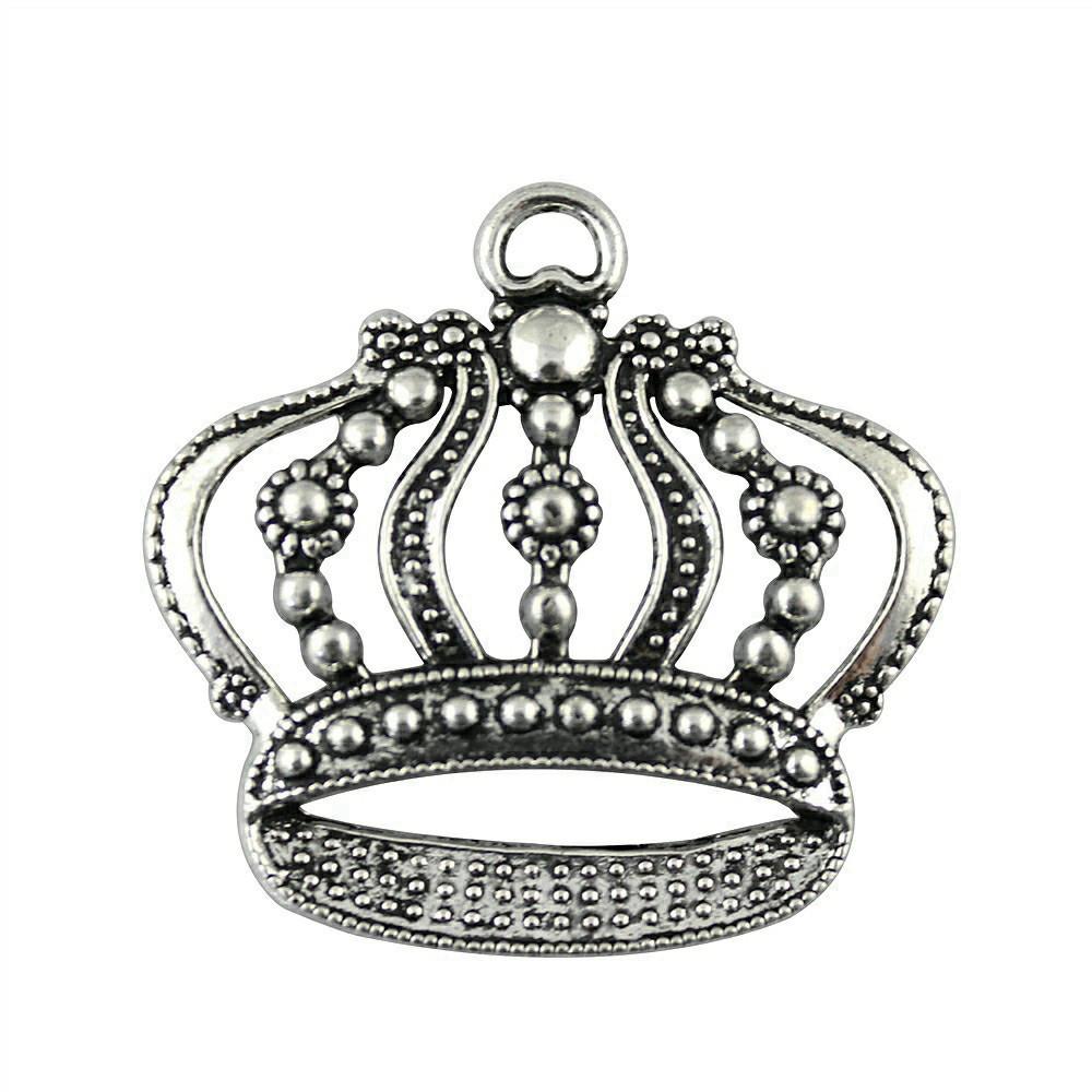 Crown Charms Multi Color Alloy Pendants For Royal Princess Jewelry Accessories