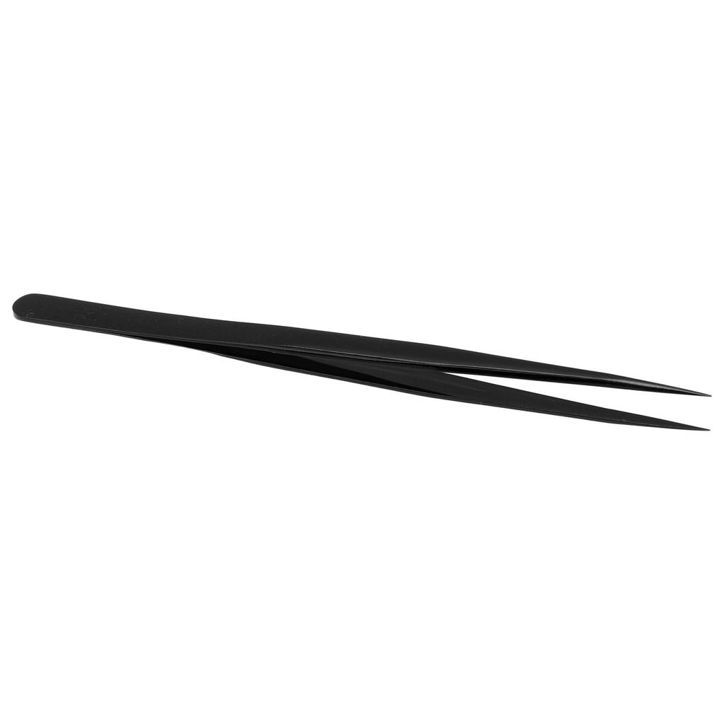 Accuracy Tweezer Portable Stable Corrosion Resistance Fine Point Tweezer for Cellphone PC Black