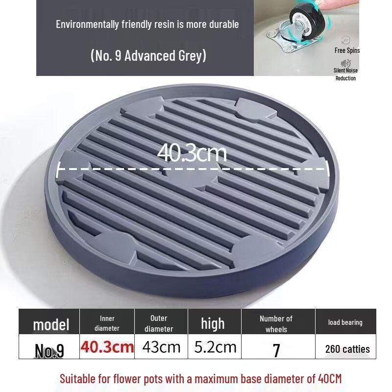 Zhuchuang Jingpin HC Universal Wheel Mobile Flower Pot Tray