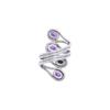 Natural Amethyst ring, 925 Sterling Silver Jewelry,  big Ring, Gift for mother