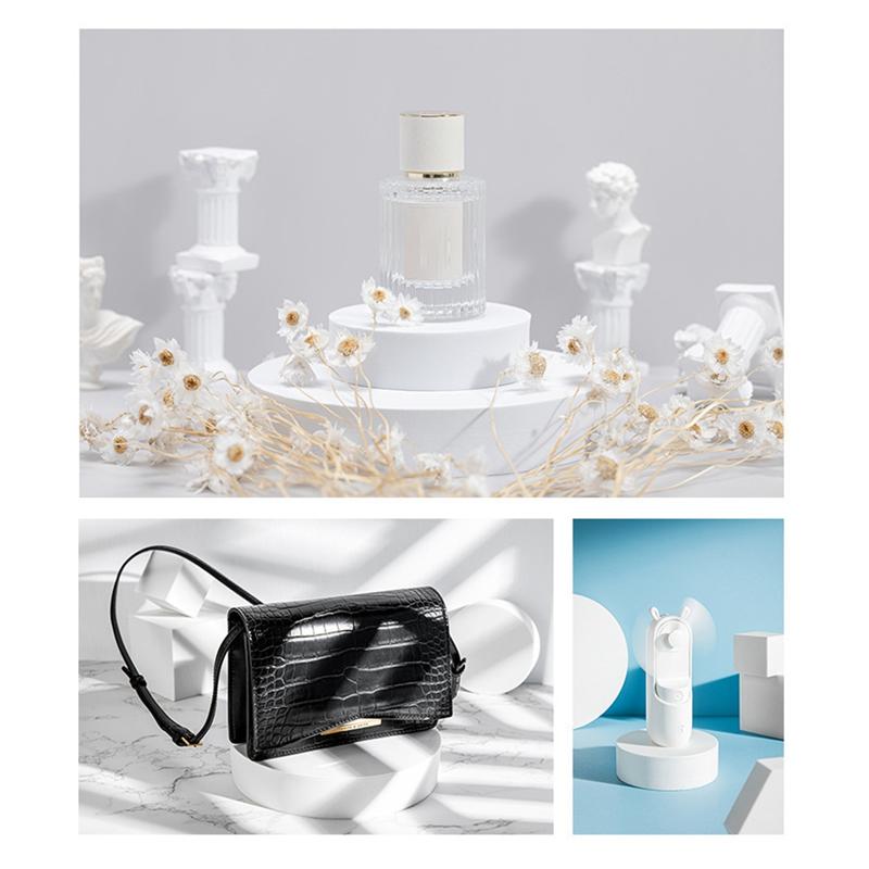 2025 Trend Geometry Photo Props Square Ornaments Jewelry Shooting Props Morandi Color Geometric Decoration Background