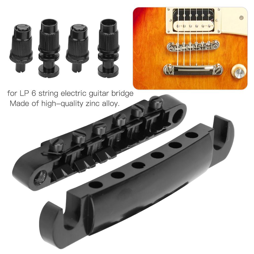 6 String Fixed Bridge Set Zinc Alloy String Base for   Electric Guitar Accessories