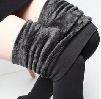 Women Thick Cashmere Wool Leggings Windproof And Cold Lasting Warmth Pants