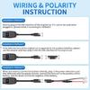 QC3.0 Motorcycle Chargers Voltage Monitor Switches ABS Housing Double USB Charging Port Socket Motorbike Accessories