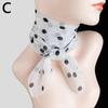 Vierkante Chiffonsjaal Zonbescherming Dunne Sjaals Zachte Wikkelsjaal Polkadot Damesaccessoires