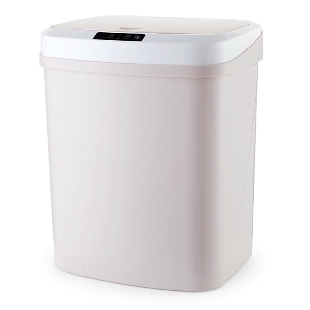 

15 л Автоматическое бесконтактное умное мусорное ведро с инфракрасным датчиком движения, кухонное мусорное ведро, мусорные баки для дома, комнаты, кухни, автомобиля, 26,5 * 20,8 * 33 см бежевый