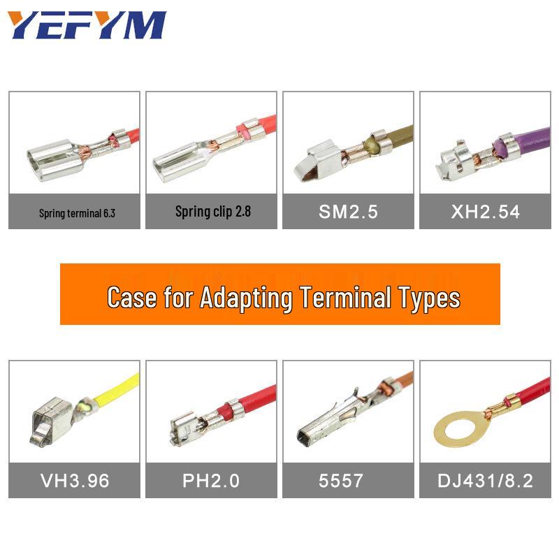 XH2.54 Crimp Terminal Pliers, 04BS Wire EDM Jaw, 0.25-6mm² Capacity