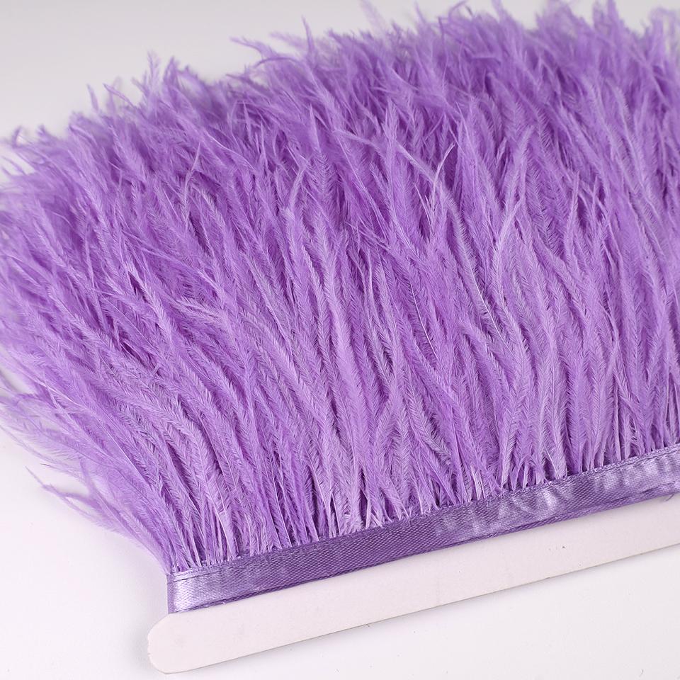 Ostrich Feathers Trim 13-18 CM Plumes on Ribbon Selvage For DIY Wedding Sewing in Dress Decoration Crafts Accessories Wholesale