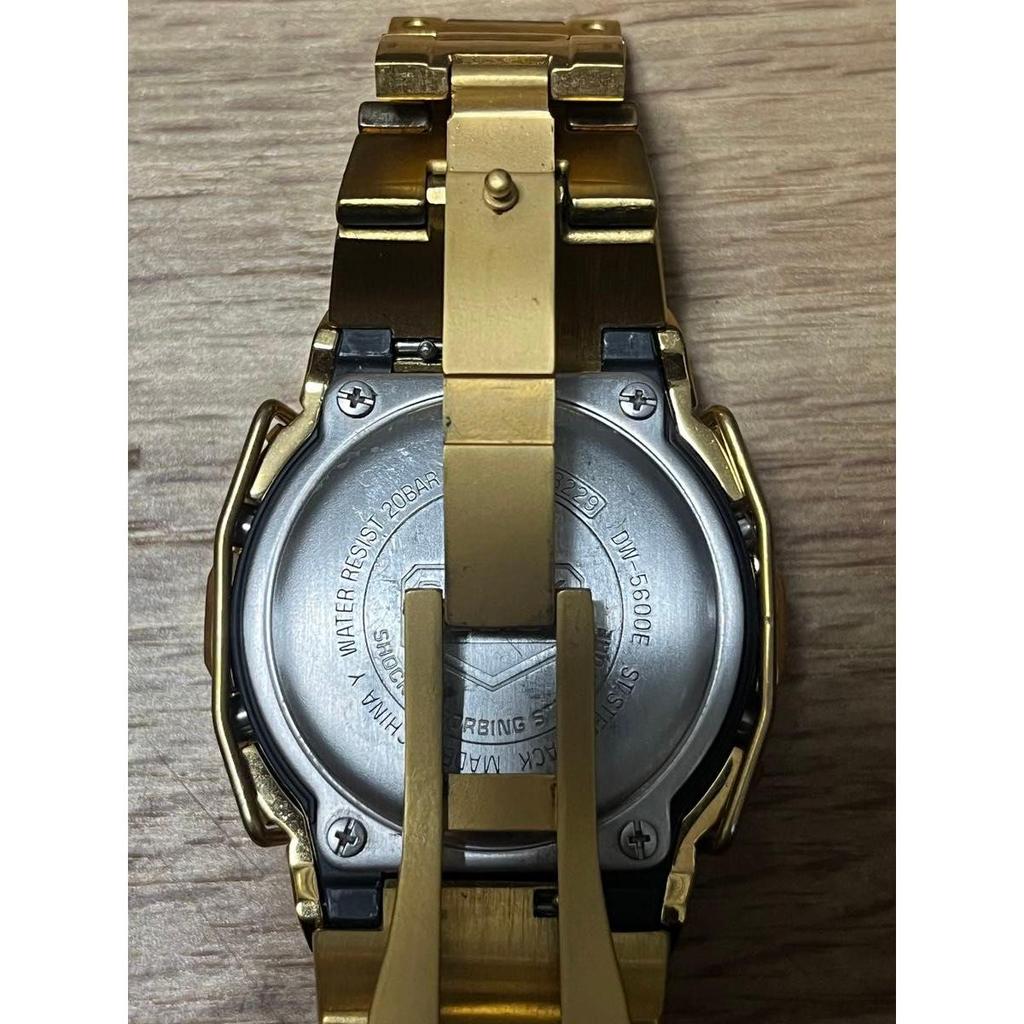 Used CASIO G-SHOCK Gold Custom Metal Bezel Band with Extra Top G-Shock