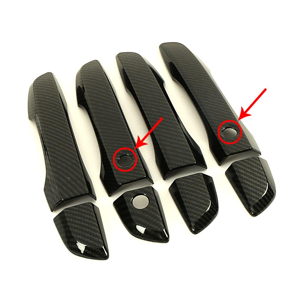 

For Honda Civic 2016-2020 10 Gen Carbon Fiber Color Modify Refit Chrome Door Handle Cover Decoration Trim Protection Sticker