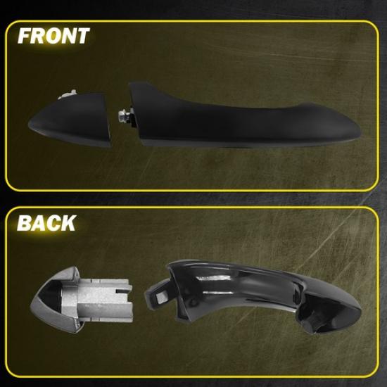 Exterior Outside Door Handle Passenger Right Side Black For BMW X5 E53 2000-2006