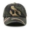Camouflage Dad Hat Washed Cotton Sun Hat Vintage UV Protection Hat  For Men Women