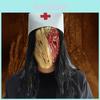 Maska Pielęgniarki Silent Hill Lateksowa Rekwizyt Kostiumowy Cosplay na Imprezy Halloweenowe