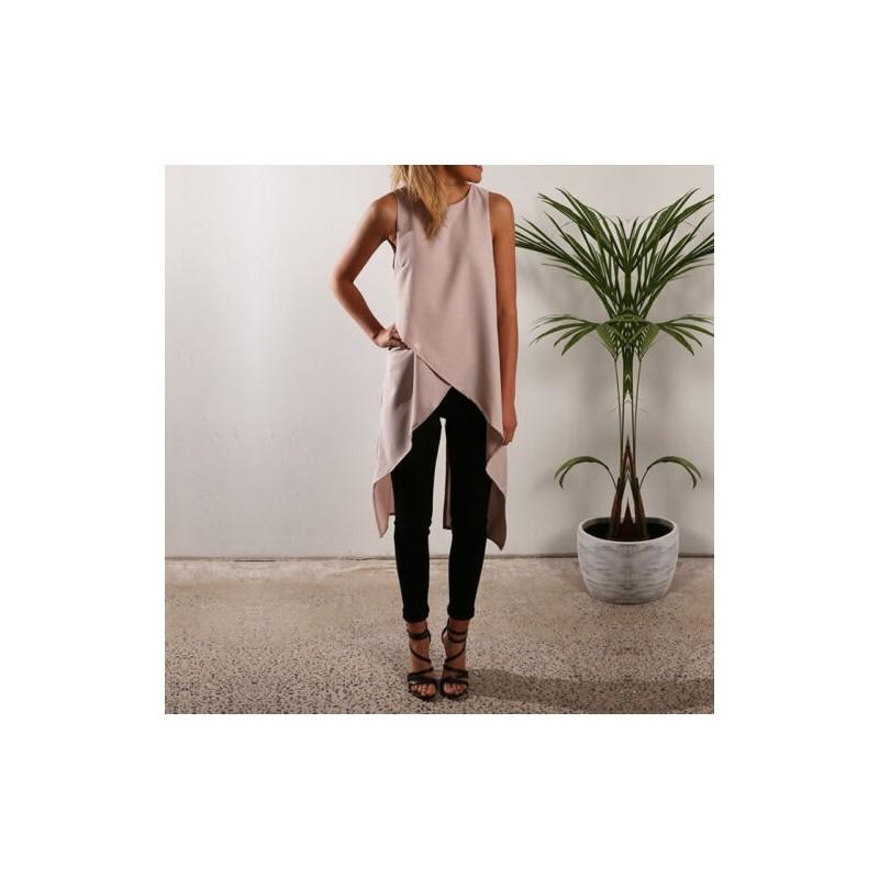 Damen Rmellos Longshirt Sommer Westen Tank Bluse Hemd Shirt Tunika Oberteil Top In Premium Quality For Effortless Versatility And Timeless Style