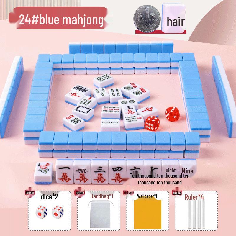 Tragbare Mini-Mahjong-Steine - Kompakt, Niedlich und Ideal für Camping, Wohnheime oder Reisen