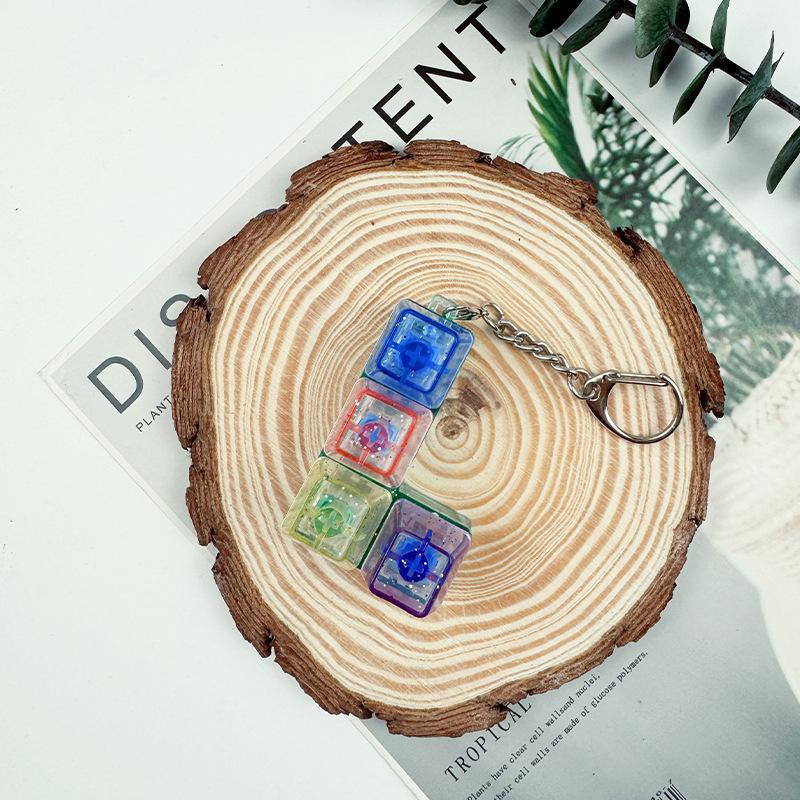Mechanical Keyboard Mute Shaft Tester Sugar Cube Press Key Decompress Toy Key Pendant Vent Decompressor Button