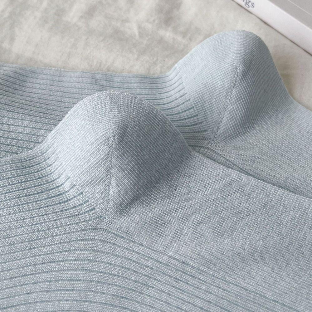 5Pairs Ruffle Bowknot Pearl Socks Ins Style Sweet Socks Women Solid Color Mid Tube Socks  Girl