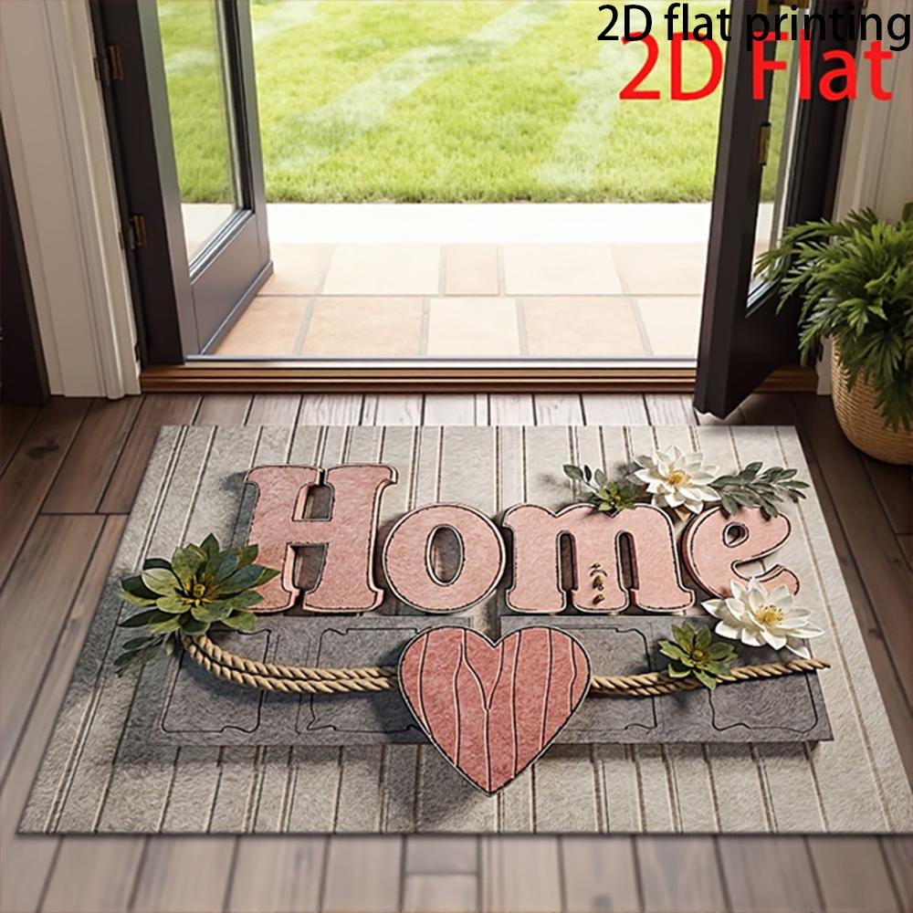 

2D FLAT/1pc Decorative Printed Welcome Door Mats,Suitable for indoor and outdoor doorways, door mats for decoration. 40cm x 60cm