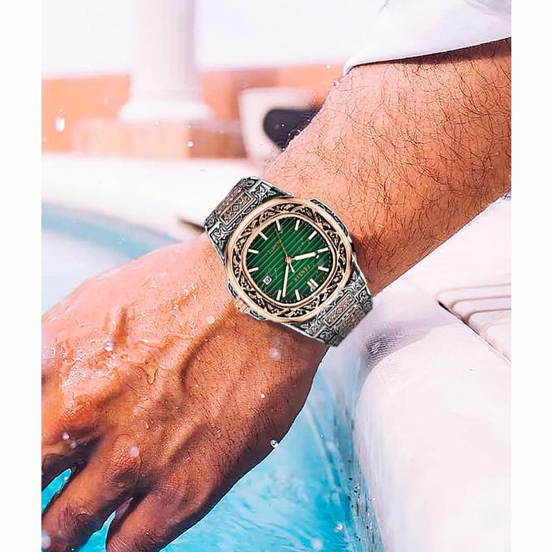 Luxus Herren Armbanduhr Leuchtend Wasserdicht Datum Herrenuhr Edelstahl Herren Quarzuhren Lässige Herrenuhr