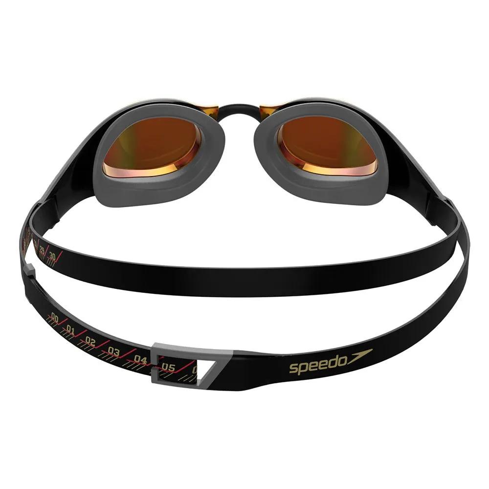 Speedo Plastic Swimming Goggles with Mirrored Coating Fastskin Pure Focus