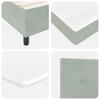 Box Spring Bed with Mattress Light Grey 120 x 200 cm Velvet
