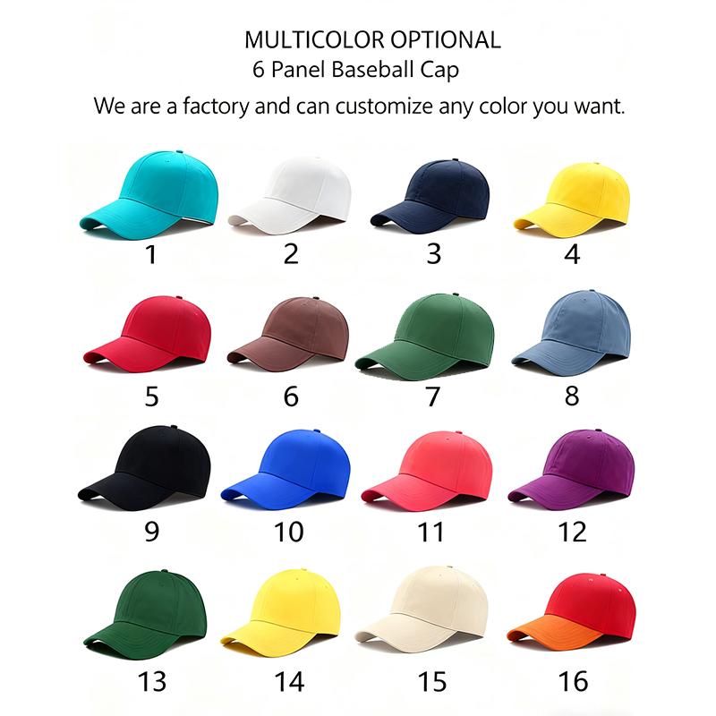 Low MOQ Custom Embroidery Logo Unisex Plain Cotton Curved Brim 6 Panel Fitted Blank Baseball Caps Hats for Men Women Custom Size
