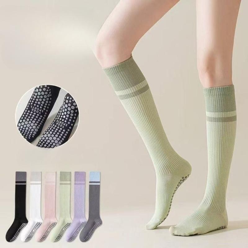 Yoga socks, women's calf pressure socks, anti-slip sports muscle energy socks, fitness Pilates, skipping rope compression socks