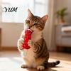 Interactive Play for Bored Cats Plush Cat Chew Toy, Sugarcoated Haws Stick Design, Kitten Teething Toys Stuffed Toy Indoor Biting, Boredom Relief,