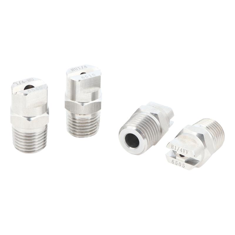 Easy to Install 1/8" 1/4" HVV/HU 304 Stainless Steel Flat Fan Spray Nozzle for Industrial Cleaning Projects
