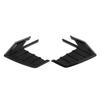 2 Stück Auto Kotflügel Seitenabdeckung Luftauslass Zierleiste Glänzend Schwarz Außenzubehör Universell für Auto