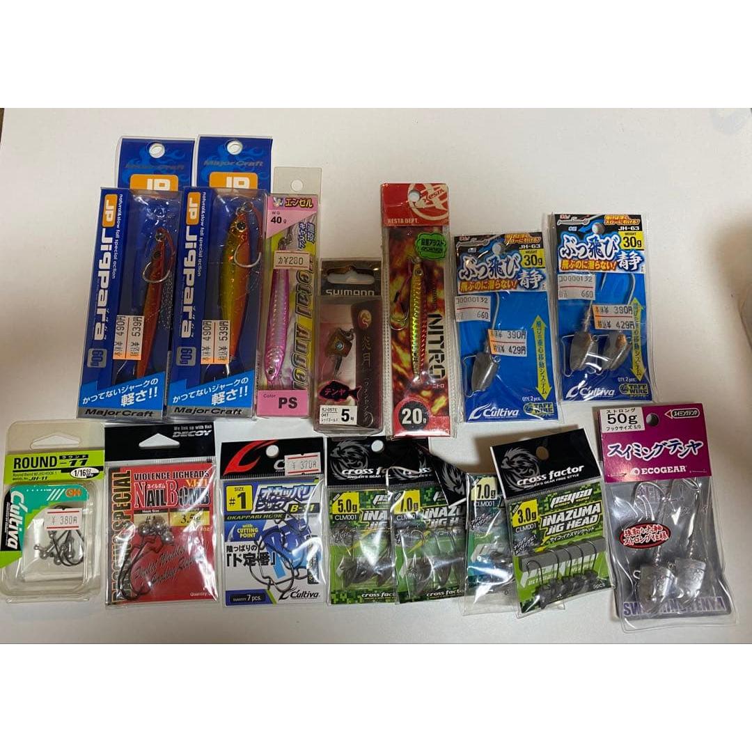 Used Fishing metal jig Tenya jig head bulk sale