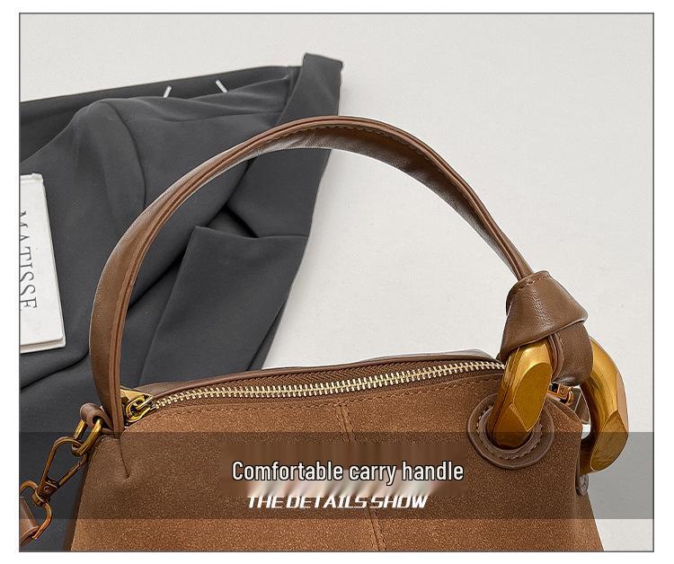 Retro Frosted Crossbody Pillow Bag - European & American Style