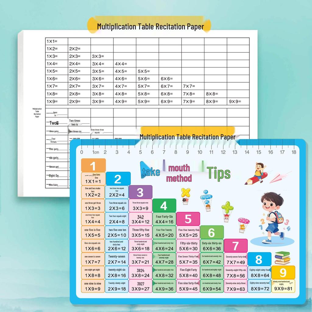 9x9 Multiplication & Division Dictation Paper for Primary School Math Practice