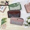 K-PARTS Bebe Dayan [Wallpaper] Zip-Around Wallet for Women and Girls, Featuring Bebe Dayan Cat Design, Cute Cat Accessories, Gift, Present,