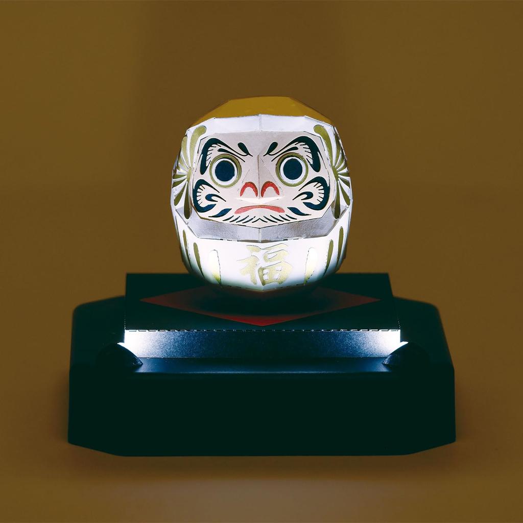 Kawada Paper Nano 360 Daruma White X 12 X 17 Cm 12 and Paper Craft Kit Miniature Kit Interior Decoration PS-19 0.7 (Ages Up) PS-19