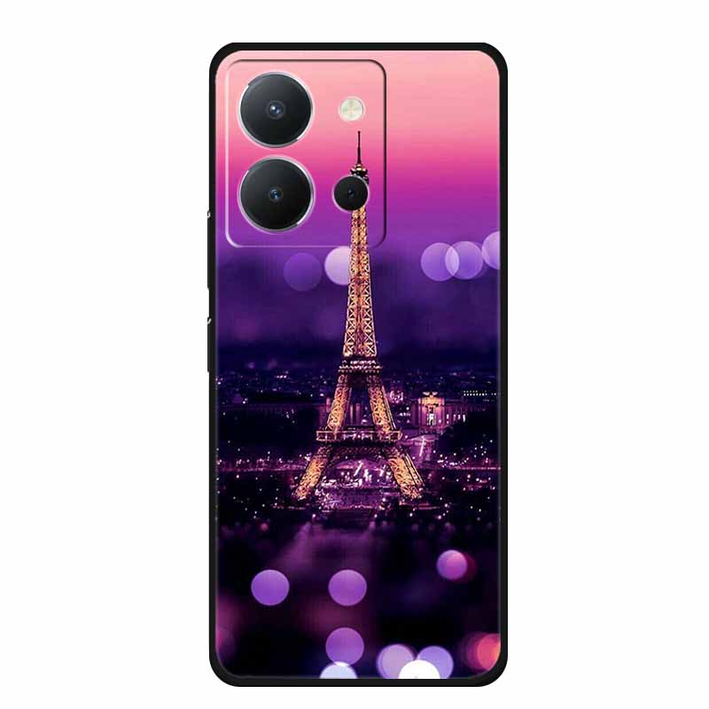 For Vivo Y36 4G Case 6.64  Russian Version Black Silicone Soft Phone Case For Vivo Y36 Back Cover Case Y 36 4G Funda Coque Shell Vivo Y36 4G