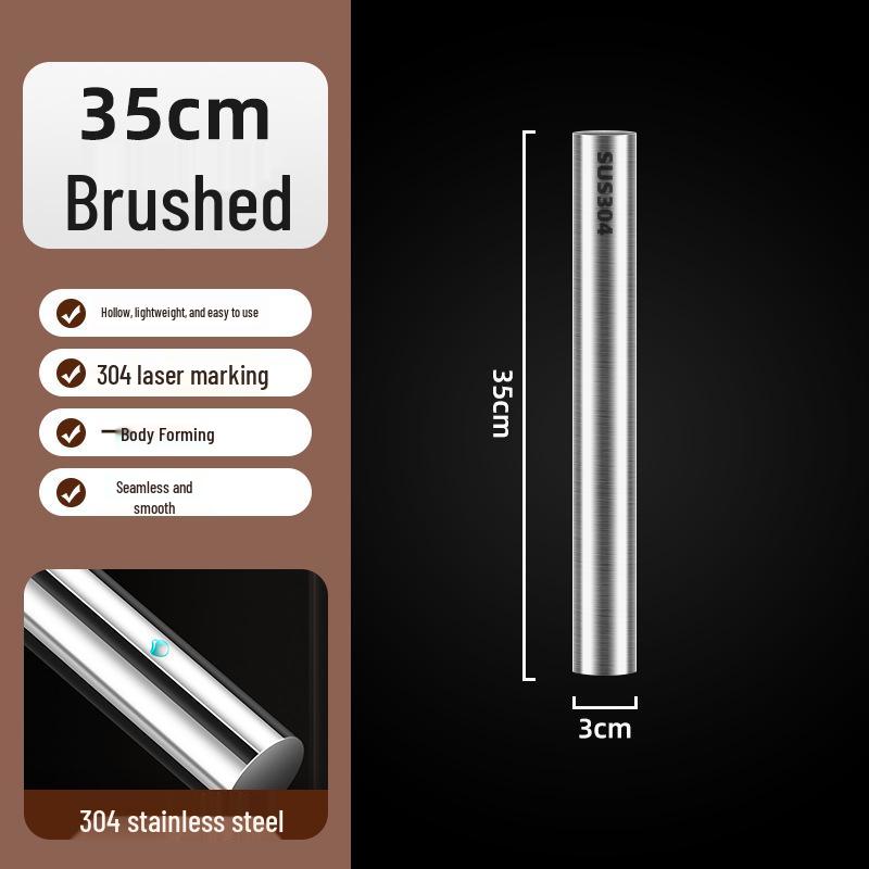 316 Stainless Steel Food Grade Rolling Pin - Household Baking Tool