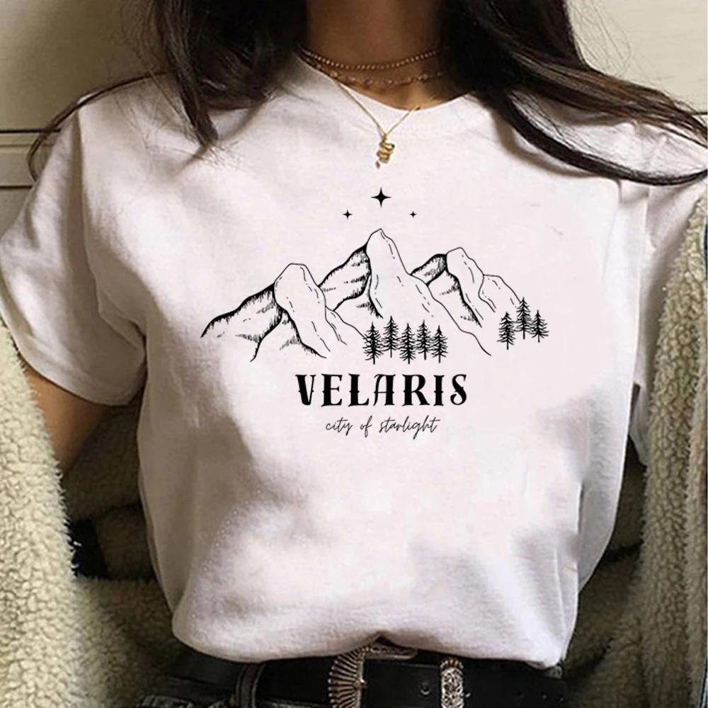 Acotar T Shirt Women Graphic Y2K T-shirts Female Manga Comic 2000s Clothing