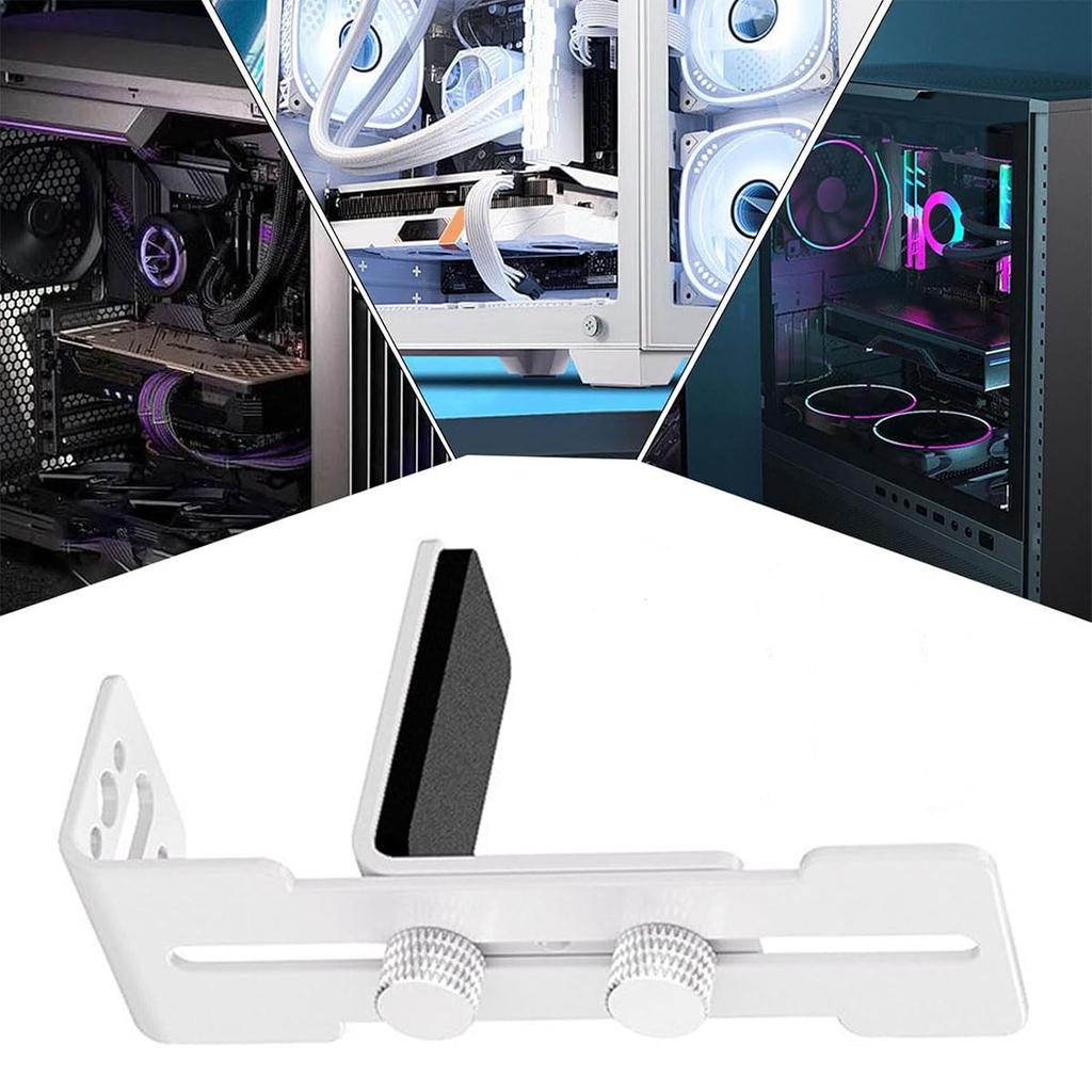 Samcos Metal Graphics Card Support Adjustable Vertical or Horizontal Fan Prevents Video Card from Easy Screw for PC Case Installation Bracket, 6-96mm