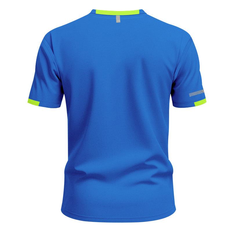 Letní Móda Kulatý Výstřih Patchwork Rychleschnoucí Sportovní Tričko Pánské Krátký Rukáv Ležérní Svetr Tričko Top Pánské