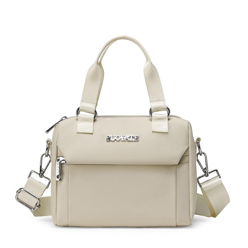 

Сумка ручная легкая женская сумка нейлоновая сумка через плечо многосекционная маленькая квадратная сумка сумка кроссбоди для мамы белый