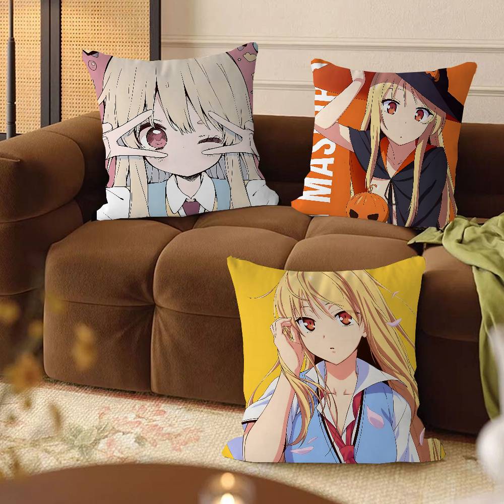 M-Mashiro Shiina Pillowcase Toon Gift Cushion Cover Bedroom Home Sofa Chair Seat Decor Pillow Case