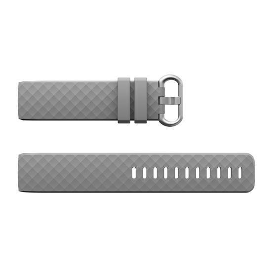 Replacement Silicone Rhombus Sport Watchband Wrist Strap for Fitbit Charge 3