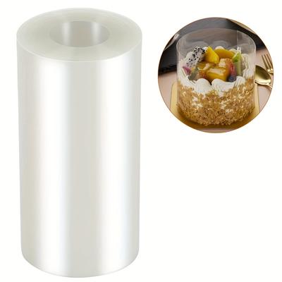 Rolo de Colar de Acetato Transparente para Bolo, Barras de Bolo de Mousse de Plástico para Assar Chocolate, Suprimentos para Decoração de Bolo