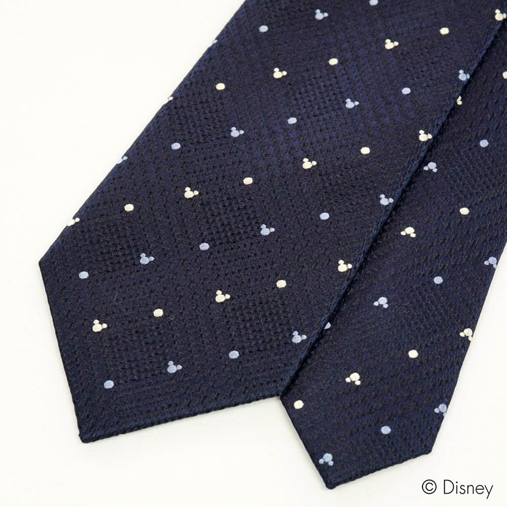 [Disney] Necktie & Tie Bar Set DN906546 Navy & Wa-08