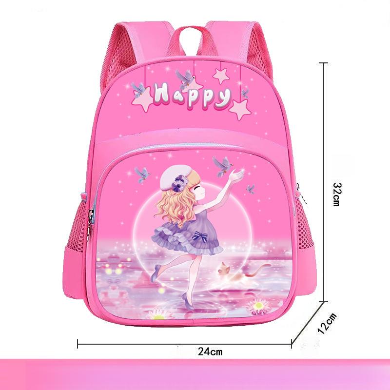 Kindergarten Backpack For Girls Cute Cartoon Princess Design New Model For Girls Aged 2-8 Years Old