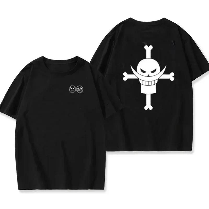 Pirate Ace Edward Newgate T-shirt Men Women  Anime Cosplay Mens T Shirt Cotton Short-sleeve Tops Harajuku Clothing