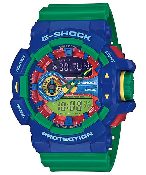 

Casio Men s Resin 200M Water Resistant Digital Shock Resistant Quartz Watch GA-400-2A синий