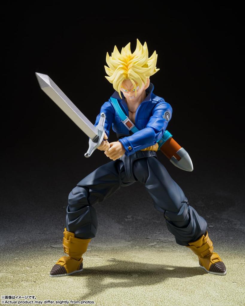 Tamashii Nations S.H. Figuarts Super Saiyan Trunks The Boy Who Came from the Future Reissue 140mm PVC ABS Movable Figure